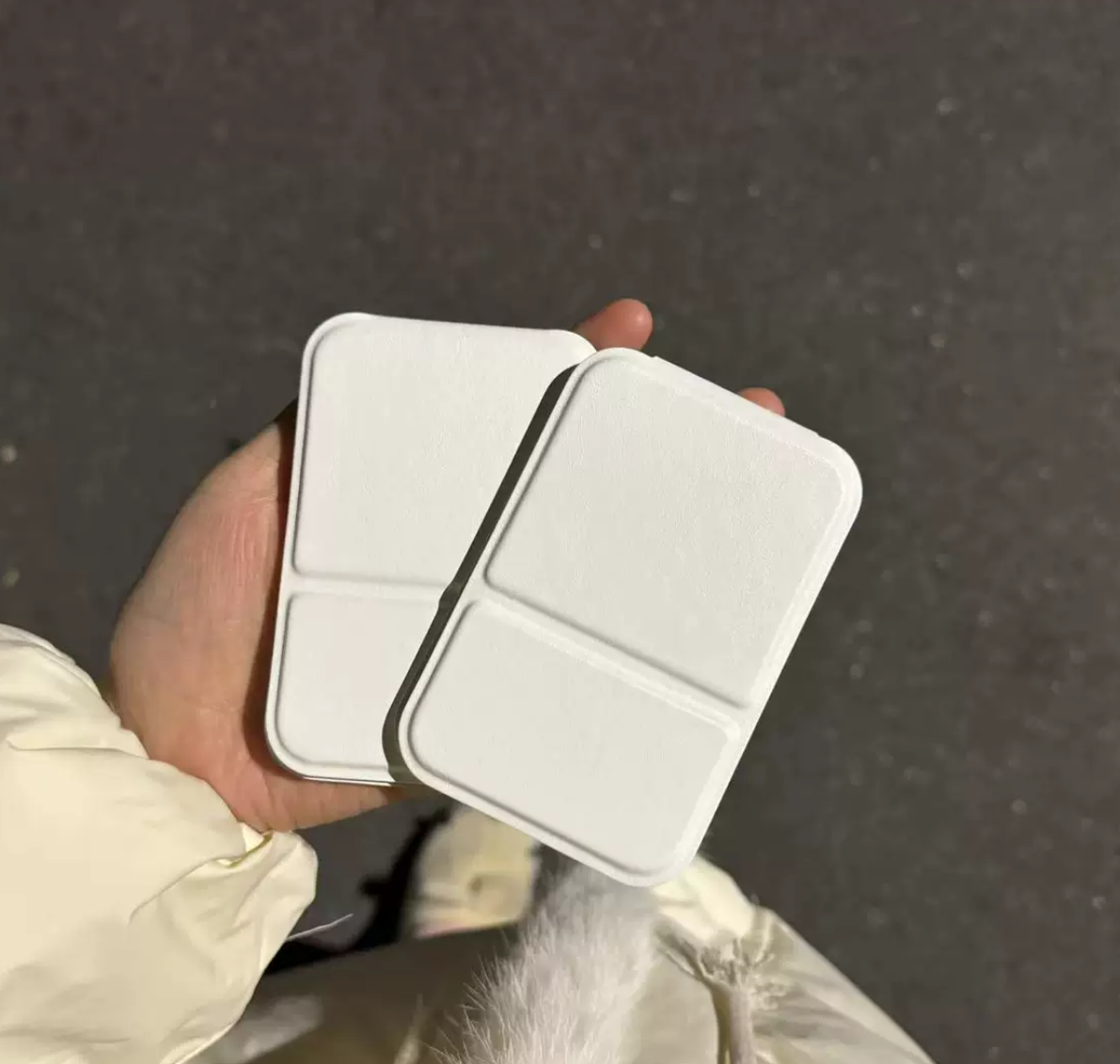 Foldable Rectangular Handheld Make up Mirror (with stand)