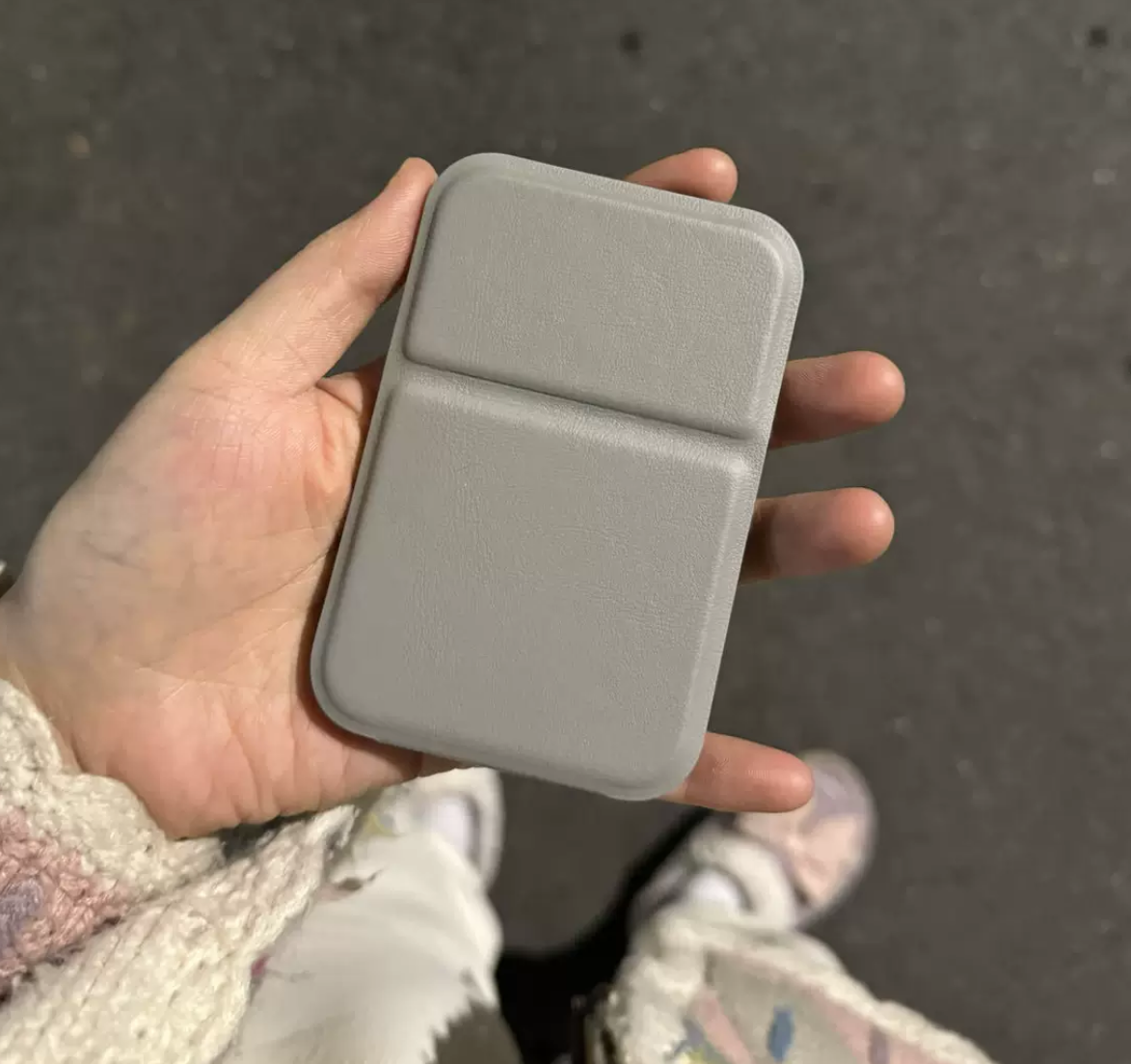 Foldable Rectangular Handheld Make up Mirror (with stand)