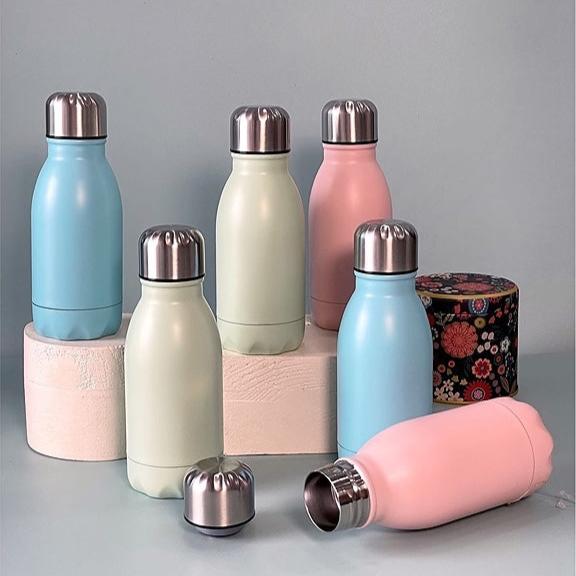 Pastel Mini Insulated SS 304 Hot and Cold Flask Bottle (180ml)