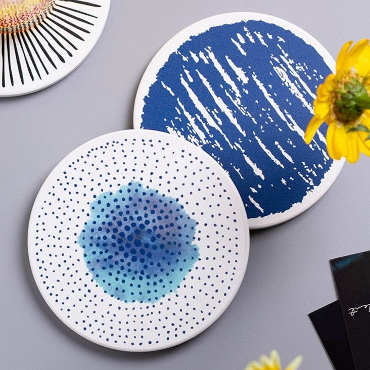 Diatomite Mud Bohemian Coasters (Set of 4)