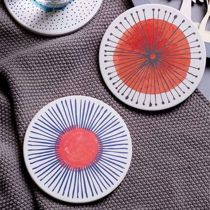 Diatomite Mud Bohemian Coasters (Set of 4)