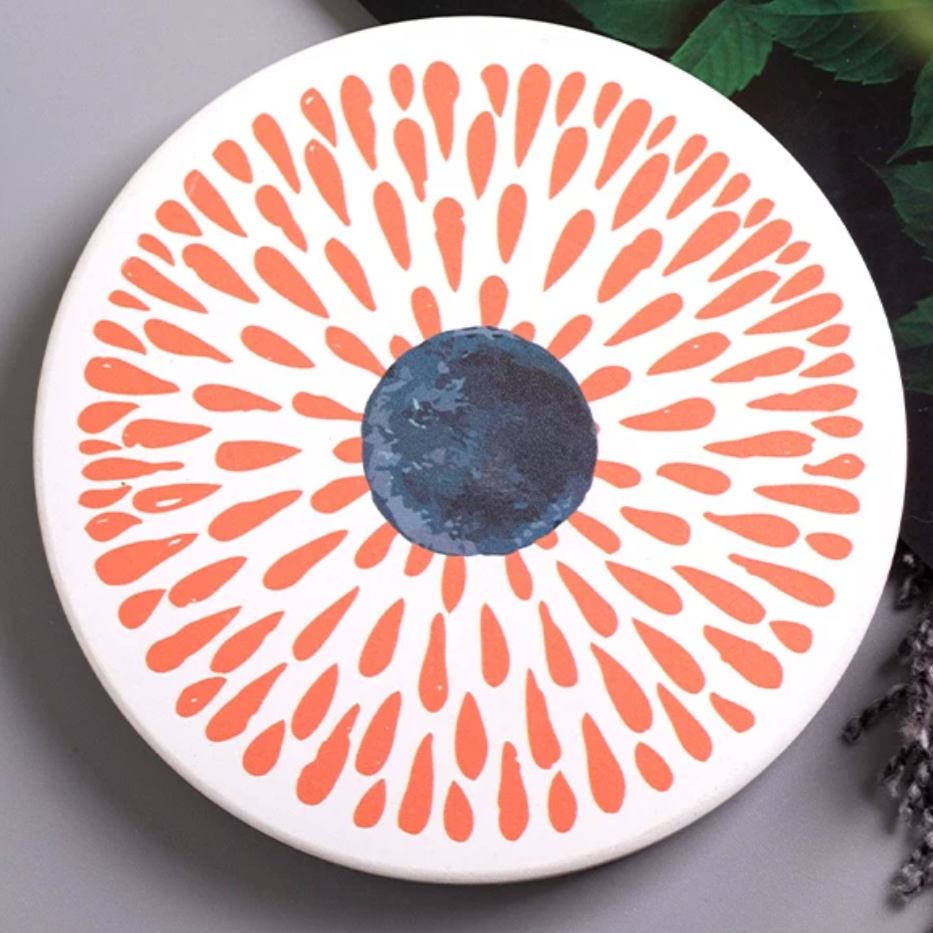 Diatomite Mud Bohemian Coasters (Set of 4)