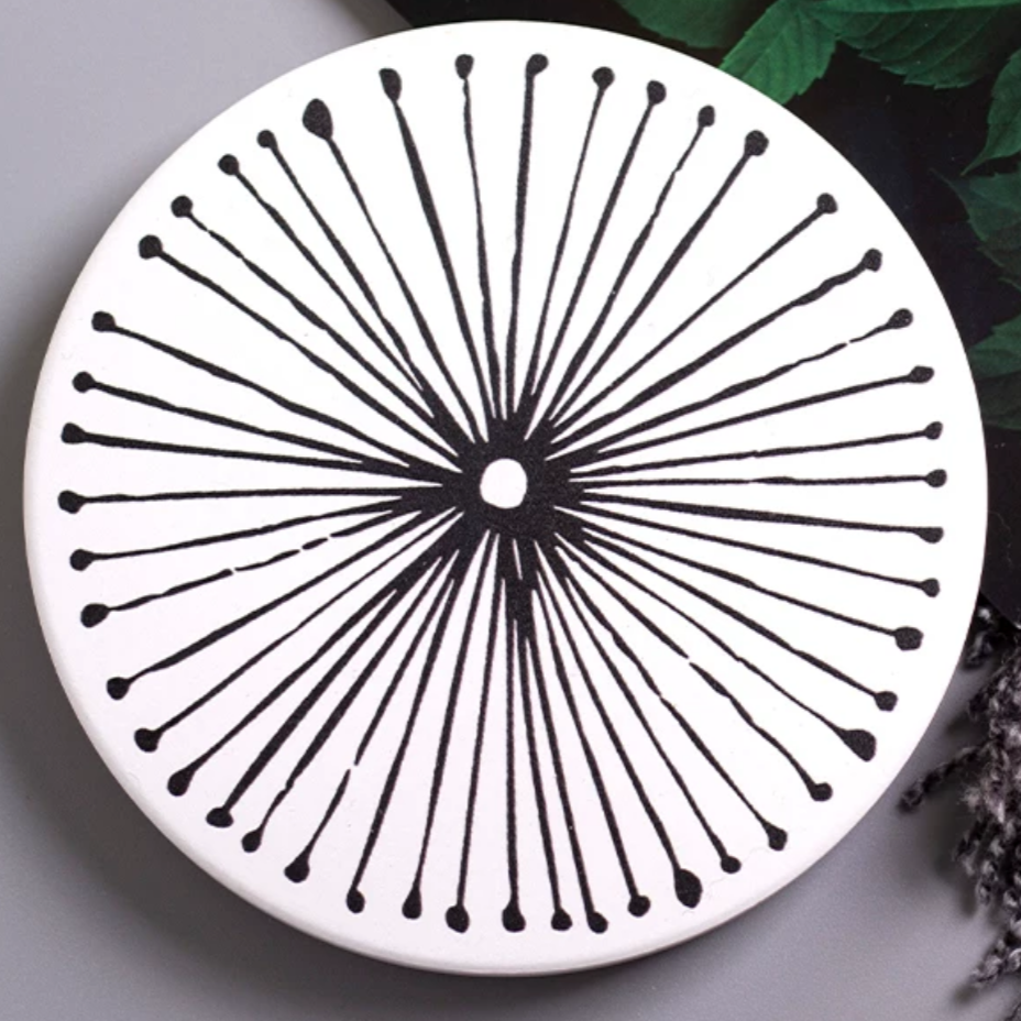 Diatomite Mud Bohemian Coasters (Set of 4)