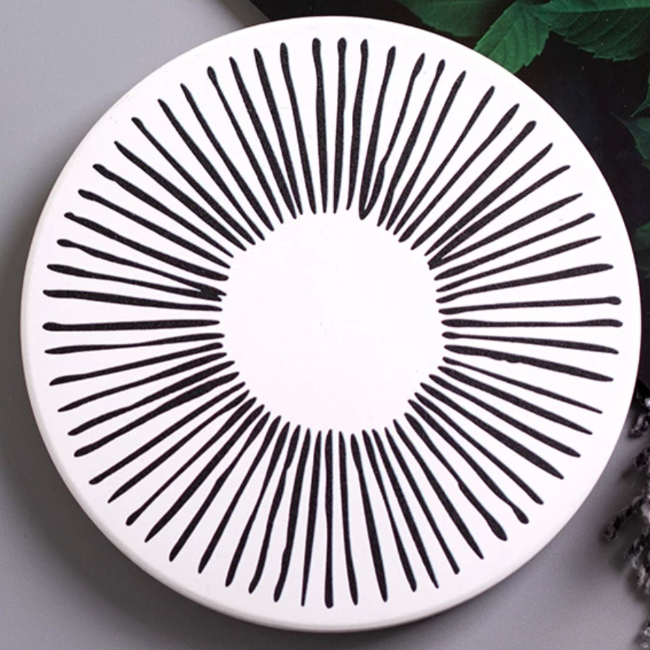 Diatomite Mud Bohemian Coasters (Set of 4)