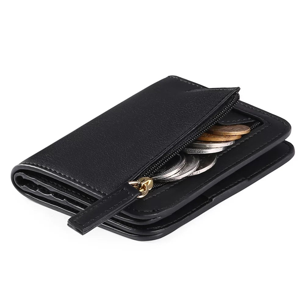 Unisex RFID Blocking Compact Bifold Wallet