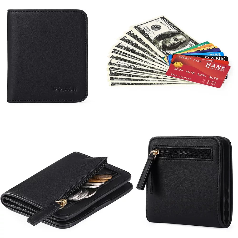 Unisex RFID Blocking Compact Bifold Wallet