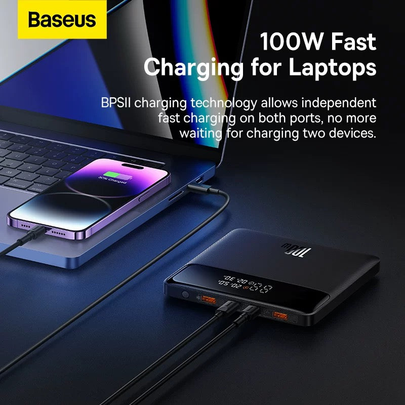 Baseus Blade HD 20000mAh Large Capacity 100W Power Bank Charger for Smartphones & MacBooks