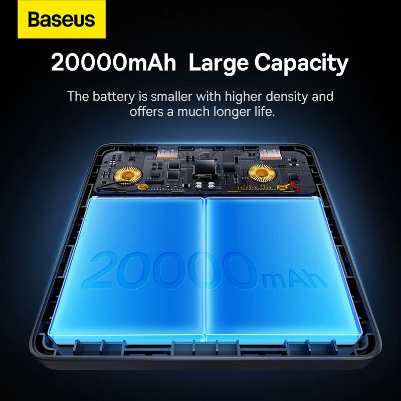 Baseus Blade HD 20000mAh Large Capacity 100W Power Bank Charger for Smartphones & MacBooks