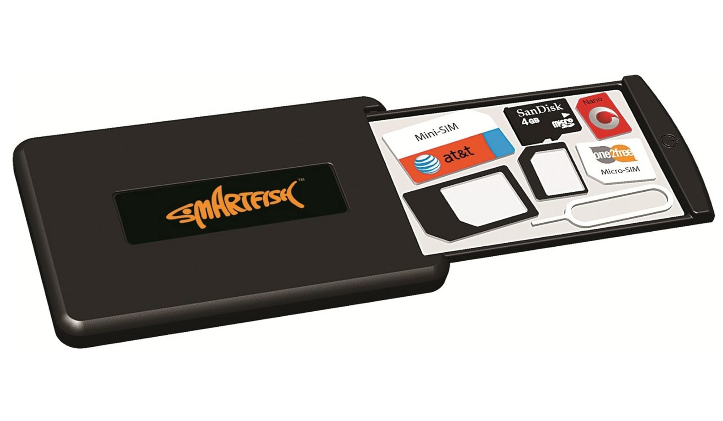 Smartfish Safe Travel Case for SIM Cards Micro SD Cards and Mobile-Tools