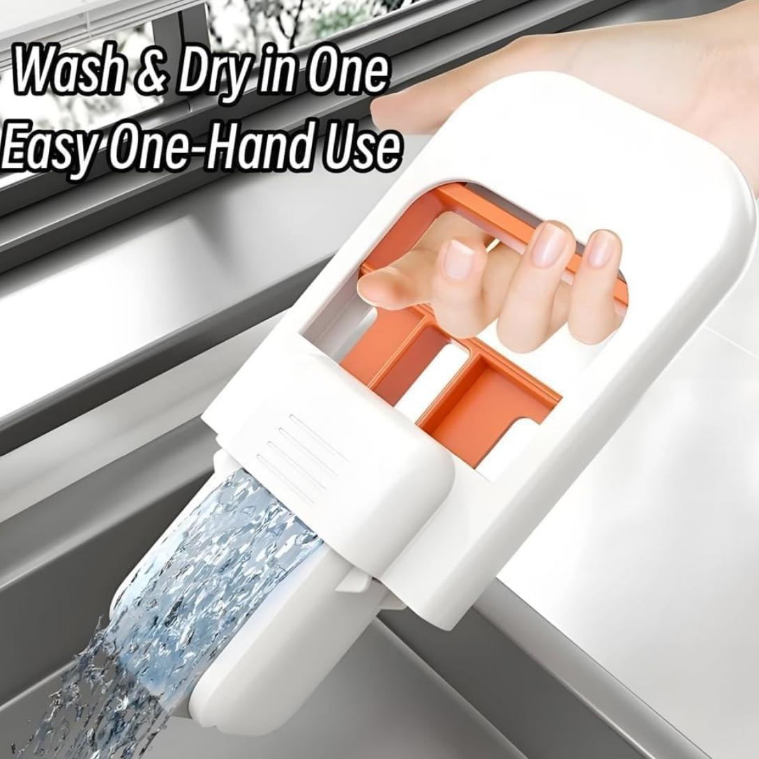 Portable Mini Foldable Self-Squeeze Desktop Mop with 1 x Extra Soft Sponge