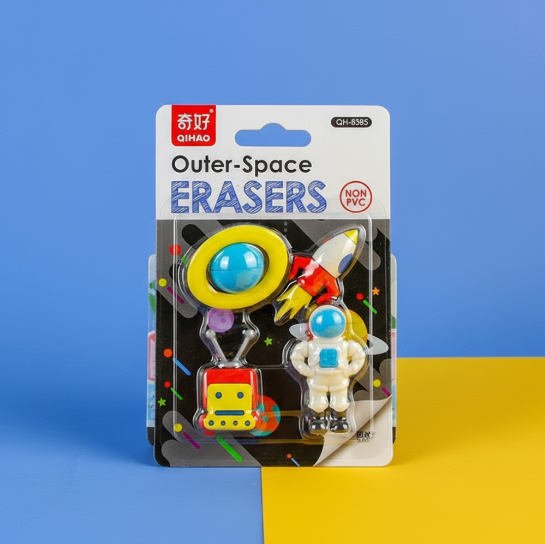Outer Space Erasers