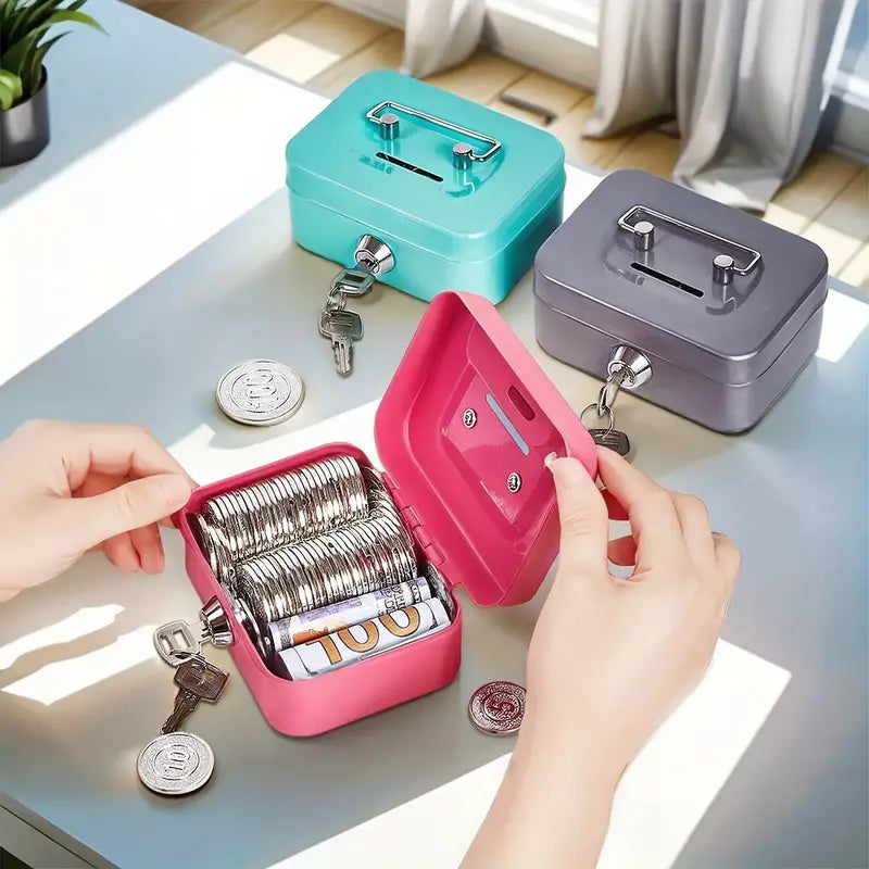 Portable Small Metal Cash Box