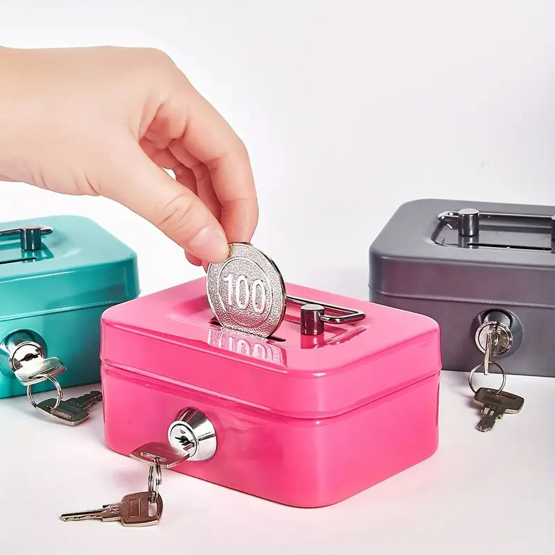 Portable Small Metal Cash Box