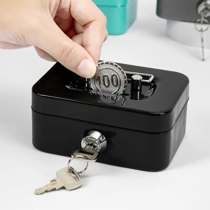 Portable Small Metal Cash Box