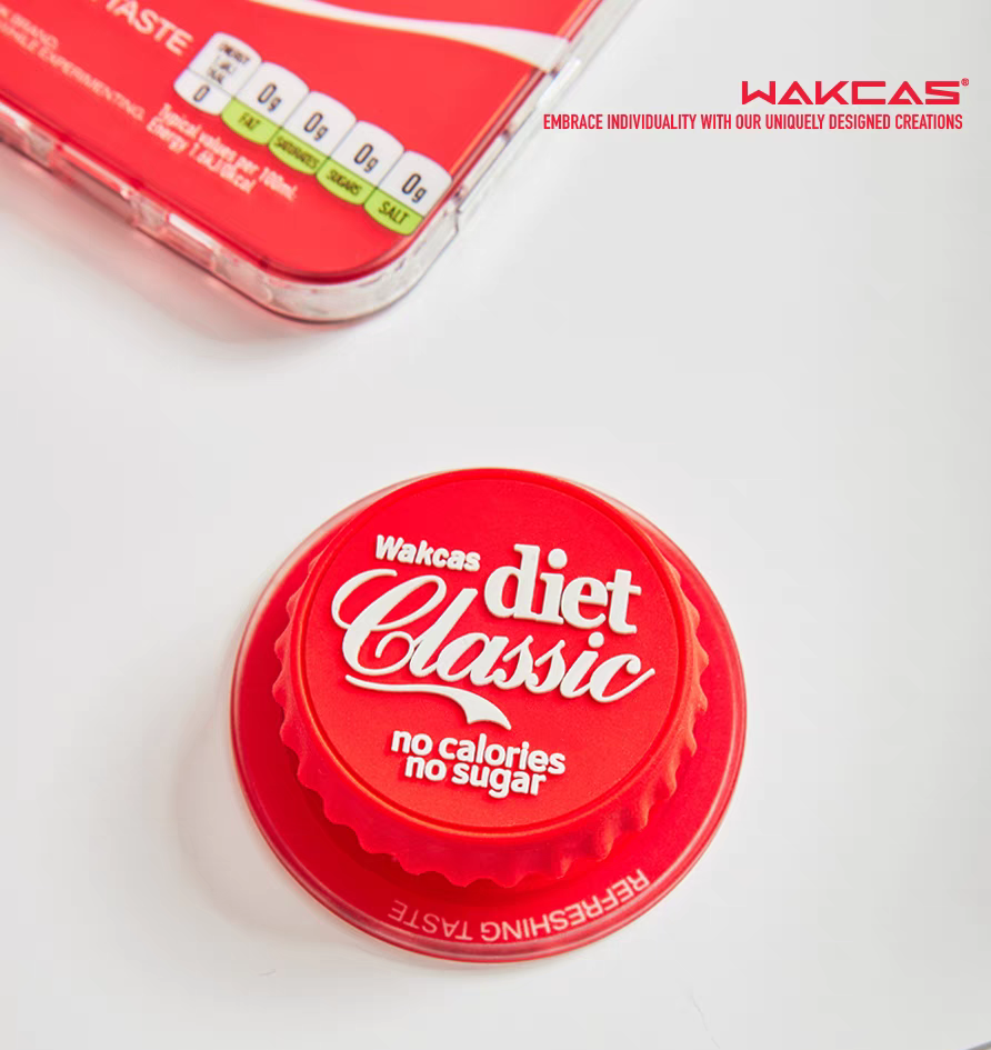 WAKCAS Classic Diet Red Beverage Magnetic iPhone Magsafe Case (with optional pop socket)