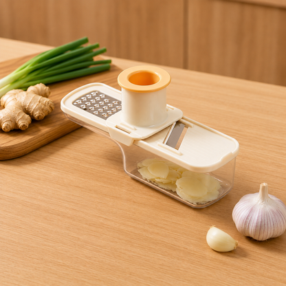 3-in-1 Ginger & Garlic Grater with Safety Hand Guard
