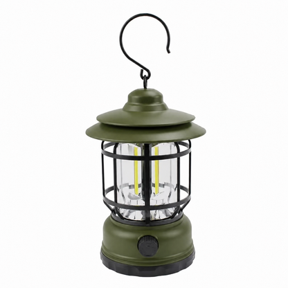 Rechargeable Retro Camping Light with Replaceable Lithium ion Battery
