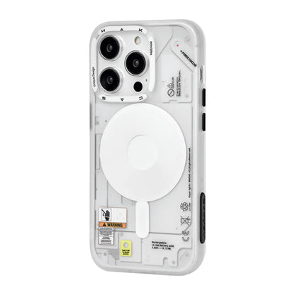 WAKCAS Frosted Mechanical Anti-Drop Magnetic iPhone Magsafe Case