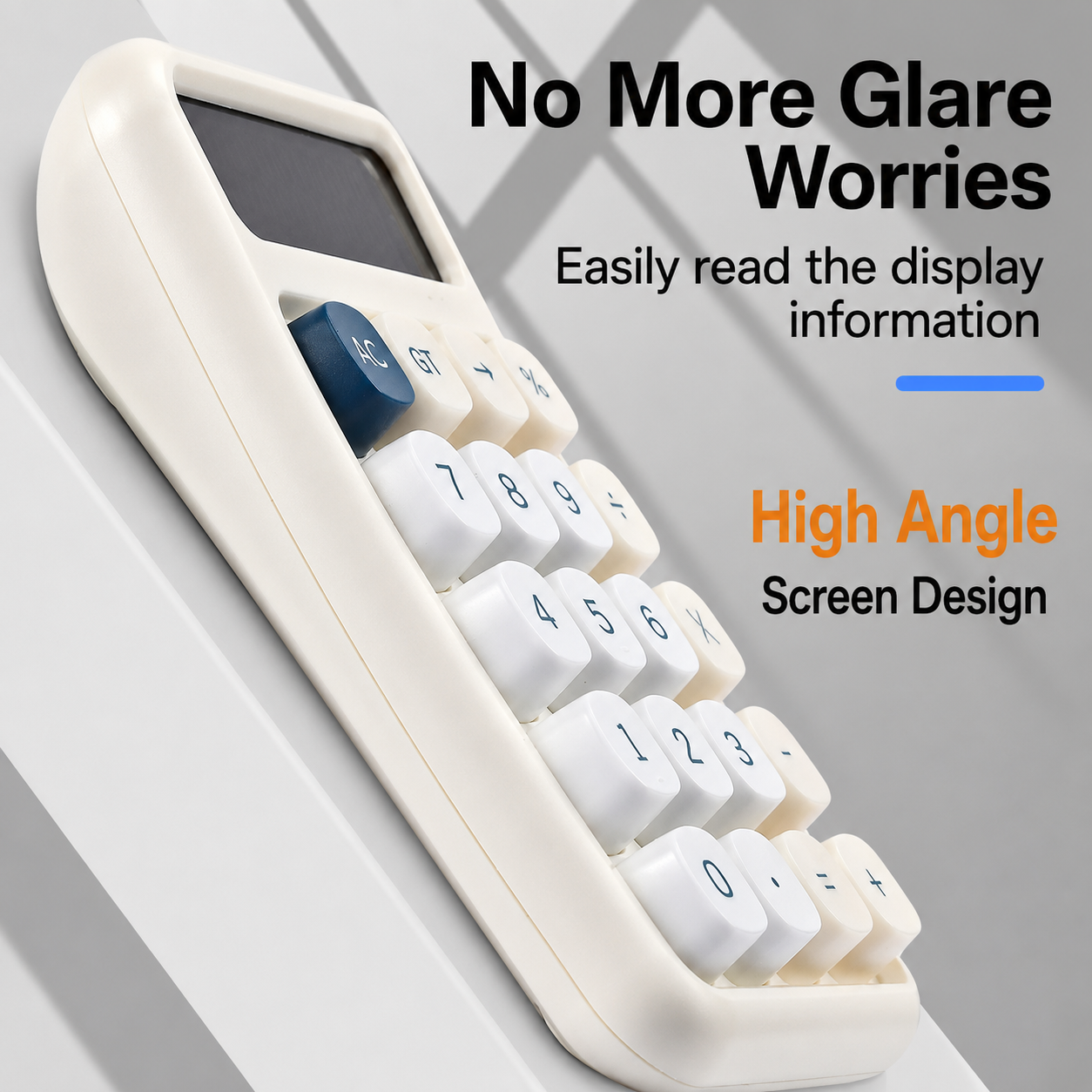 Retro Style minimalist Compact H9 Large LCD Screen 12 Digit Calculator Battery Powered