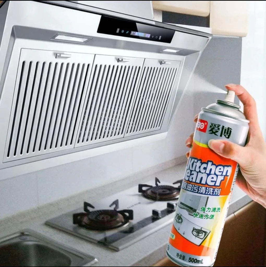 Water Based 500ml Magic Kitchen Foam Spray Cleaner Non-toxic Non Flammable The Spray Penetrates & Removes Stubborn Grease Or Stains Effortlessly