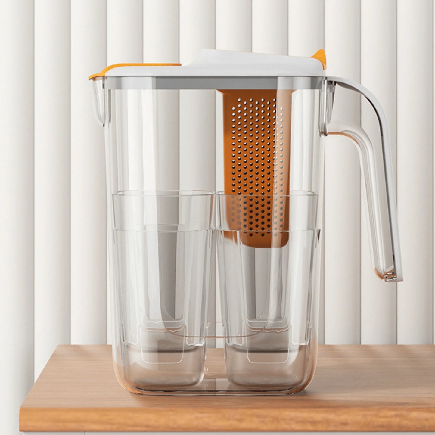 Multi-Purpose Beverages Kettle (2.6L) Jar with Strainer and 400ml x 4 Cups