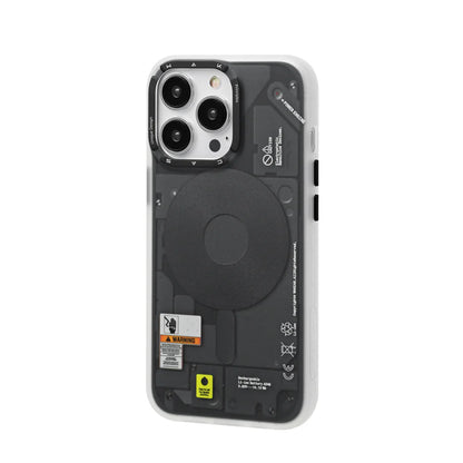 WAKCAS Frosted Mechanical Anti-Drop Magnetic iPhone Magsafe Case