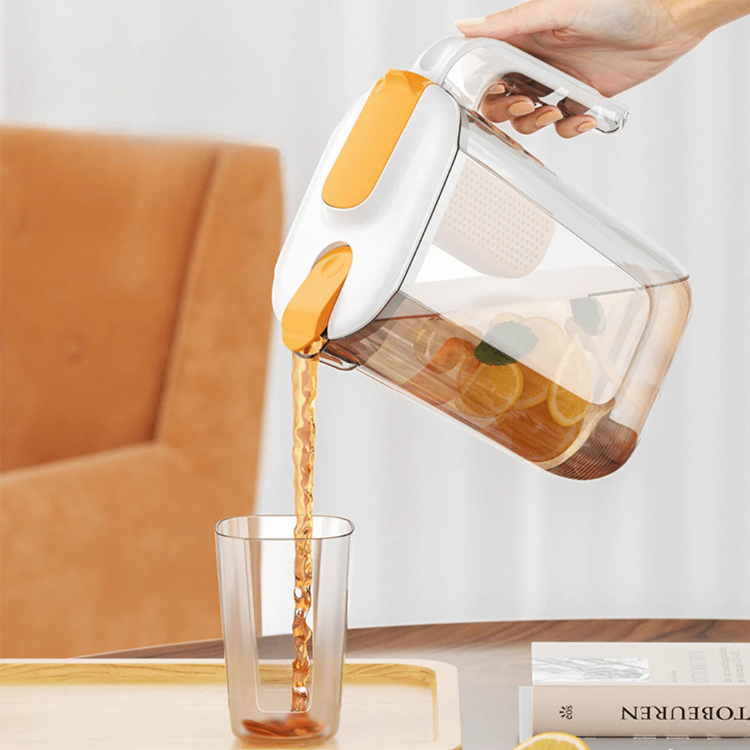 Multi-Purpose Beverages Kettle (2.6L) Jar with Strainer and 400ml x 4 Cups