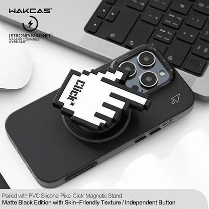 WAKCAS Pixel Click Magnetic iPhone Magsafe Case (with optional pop socket)