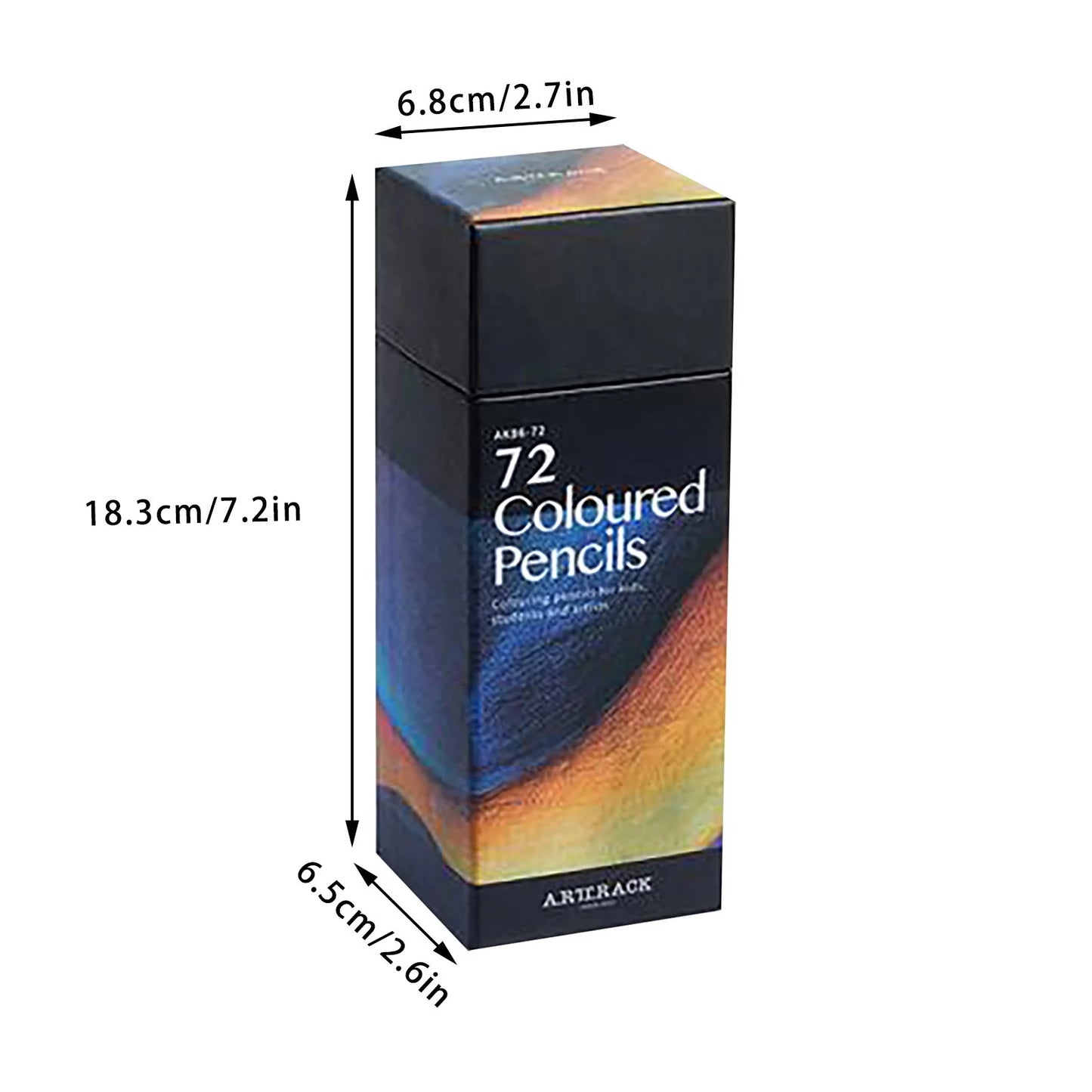ARTTRACK Premium 72 Color Professional Colored Pencil Set