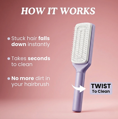 TangleFree™ Pro The Self-Cleaning Hairbrush That Ejects Every Hair, Every Time. In One Twist.