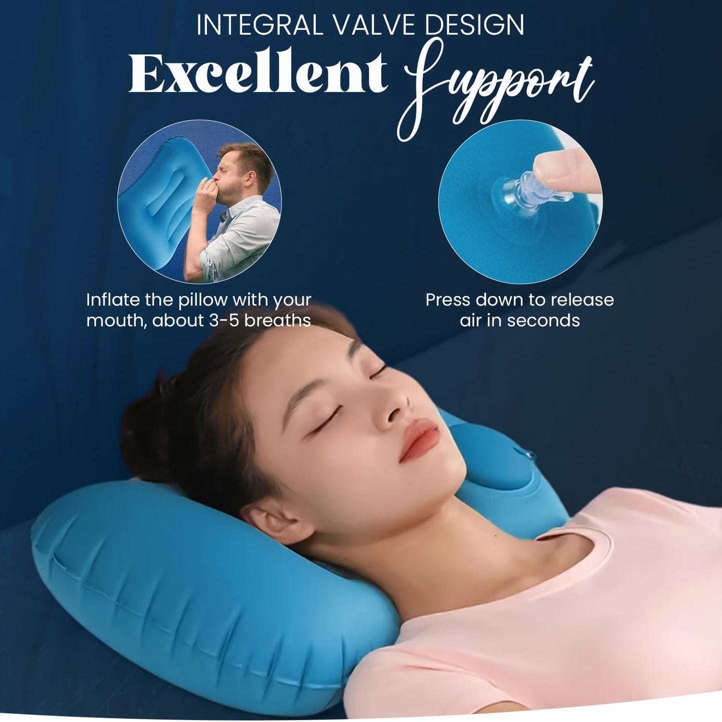 UltraLight Self Inflatable Travel Pillow
