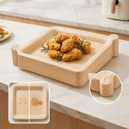 Peel Plate [1-Pack] 20 Servings Total, Peel-able Multi-Use Reusable Paper Plates 90% Less Waste for Home or On-The-Go Mealtime & Snacktime - Peelable Dinnerware (20 Peel Paper)