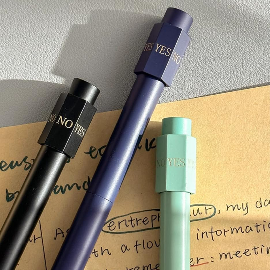 Stress Relief Fidget Spinner YES/NO Pen