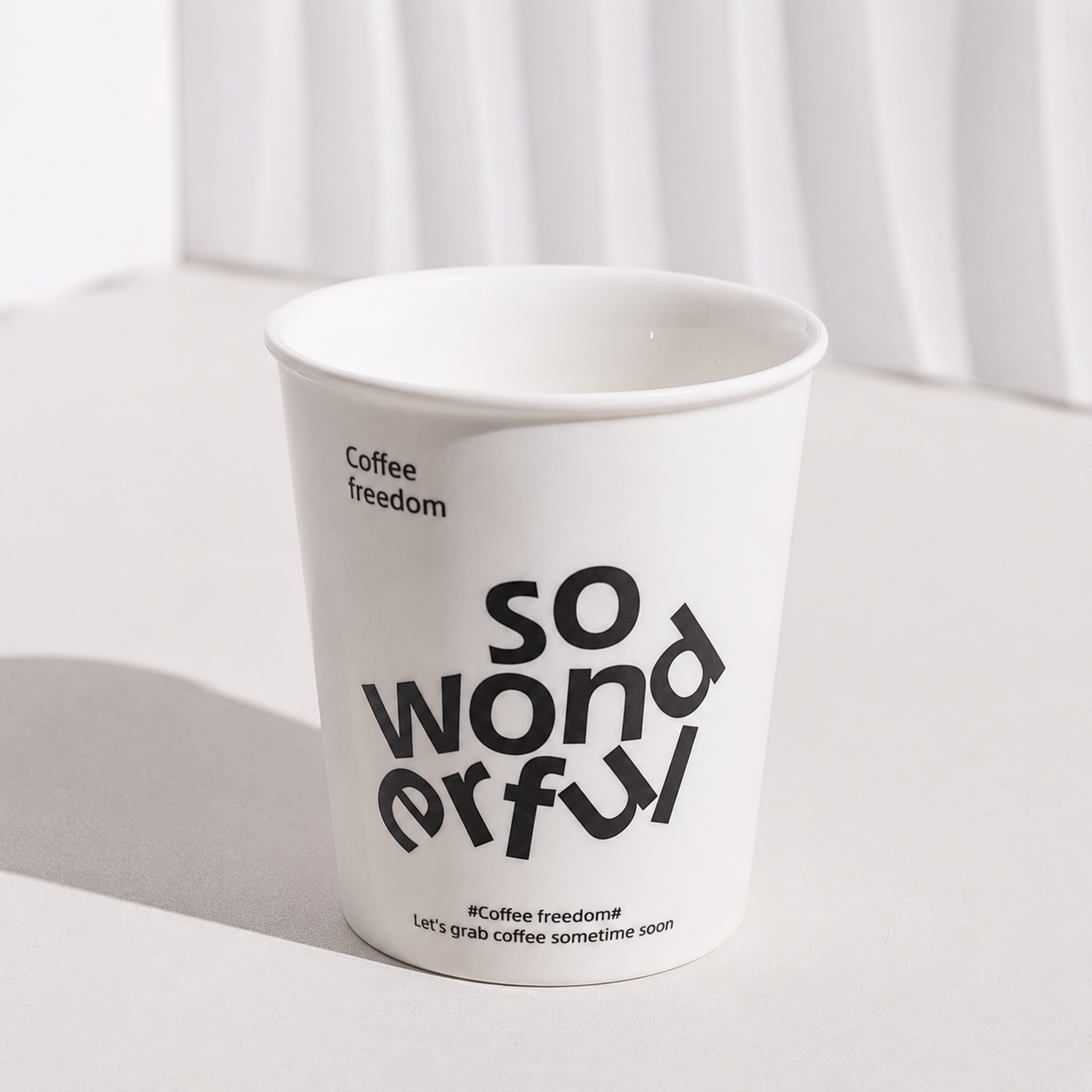 Coffee Freedom- Ceramic Coffee Cups