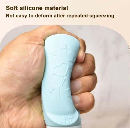 2 in 1 Silicone Travel Bottles with Built-in Scalp Scrubber 90ml (2 Pack)