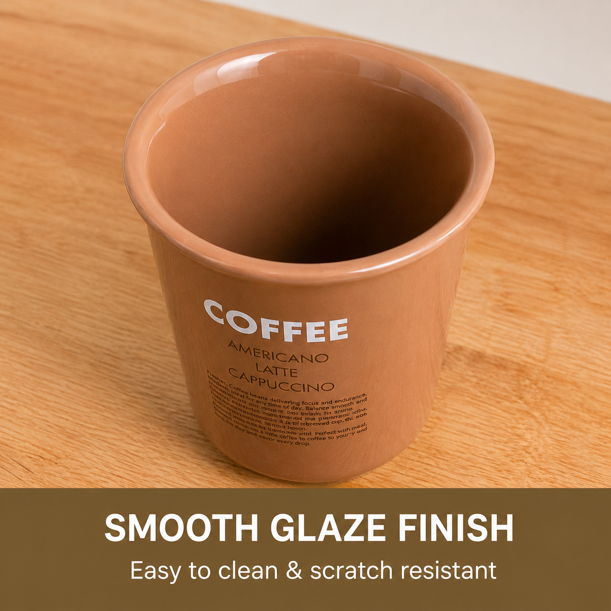 The Roasted Sip High Density Premium High Glaze Ceramic Coffee Cups
