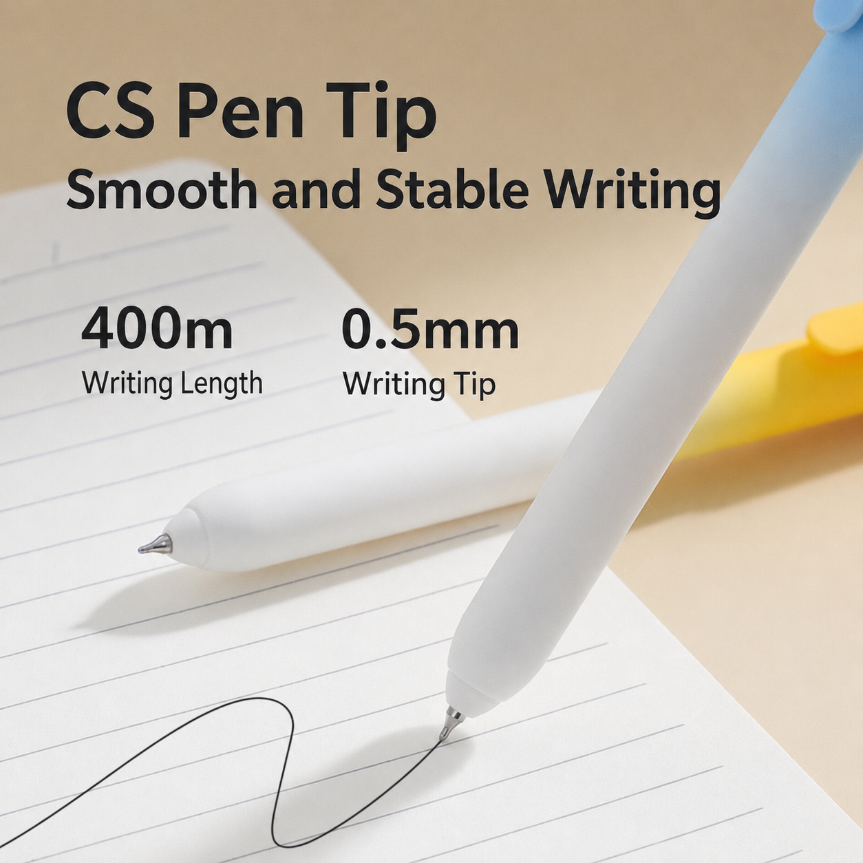 The Gradient Rainbow Pens (Set of 6) Set of 6 Aesthetic Gel Pens | 0.5mm Fine Tip | Smooth Writing | Cute Korean-Style Stationery for School, Office & Journaling