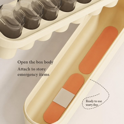 MediVault™ 7-Pod Travel Medicine Organiser with a Seperate Bottom Compartment