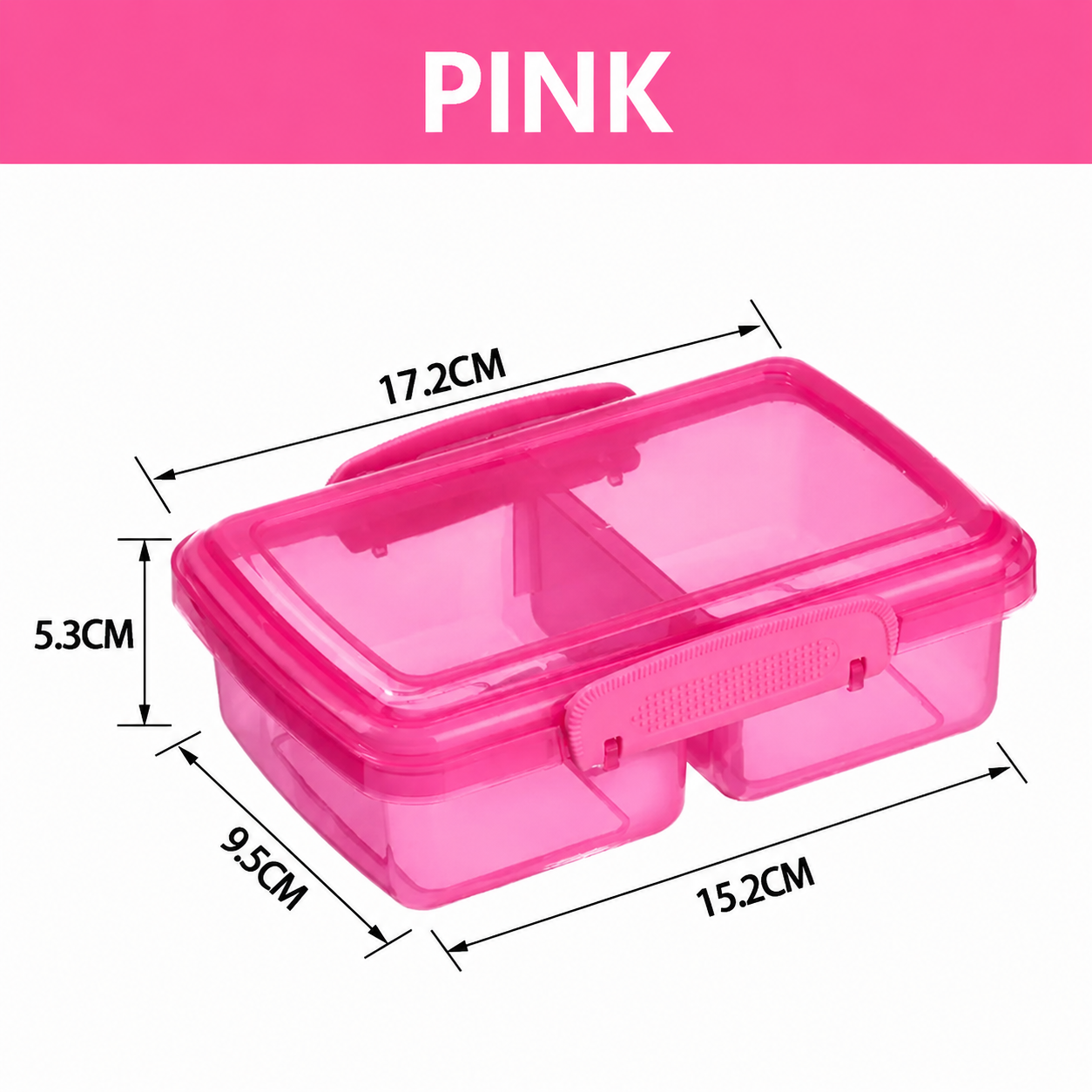 MealMate™  Duo Lock Divided Lunch Box Set with Secure Lock Lid | BPA-Free Reusable Food Storage Container for Office, School & Travel