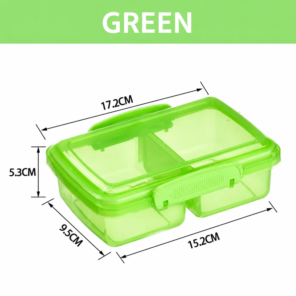 MealMate™  Duo Lock Divided Lunch Box Set with Secure Lock Lid | BPA-Free Reusable Food Storage Container for Office, School & Travel