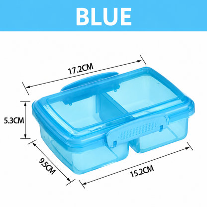 MealMate™  Duo Lock Divided Lunch Box Set with Secure Lock Lid | BPA-Free Reusable Food Storage Container for Office, School & Travel