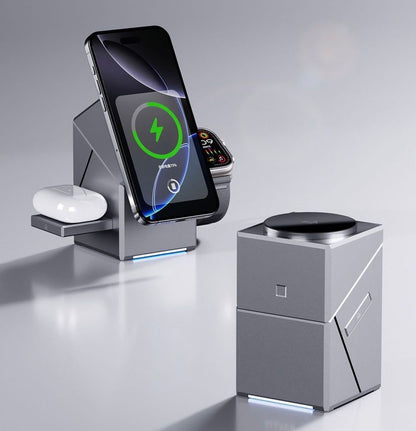 3 in 1 Motorised Wireless Qi2 MagSafe Charger