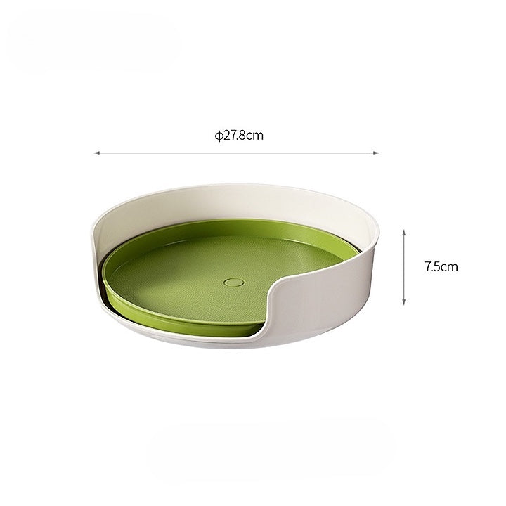 360° Rotating Open Kitchen Storage Tray for Bottles(Lazy Susan)