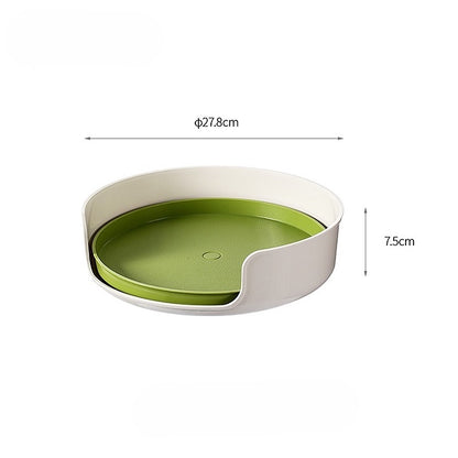 360° Rotating Open Kitchen Storage Tray for Bottles(Lazy Susan)