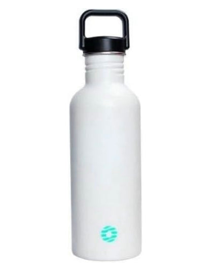 Glow Water Bottle with Color Changing Effect, Double Wall Insulated Stainless Steel, White to Blue LED Light, 750ml Sports Bottle