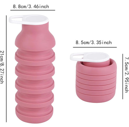 Collapsible Silicone Water Bottle Leakproof, Lightweight for Travel Outdoor