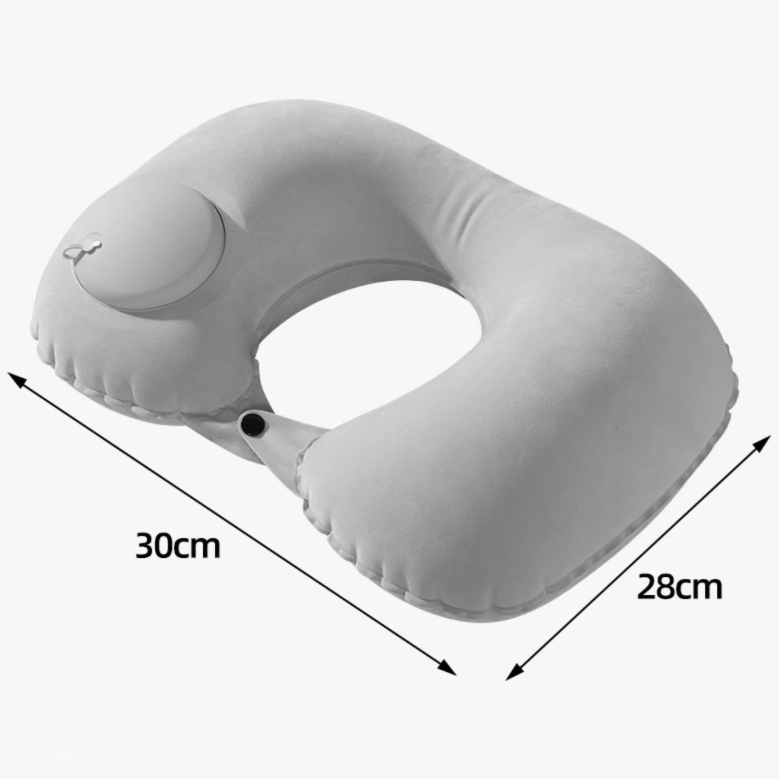 Self-Inflating U-Shaped Travel Neck Pillow