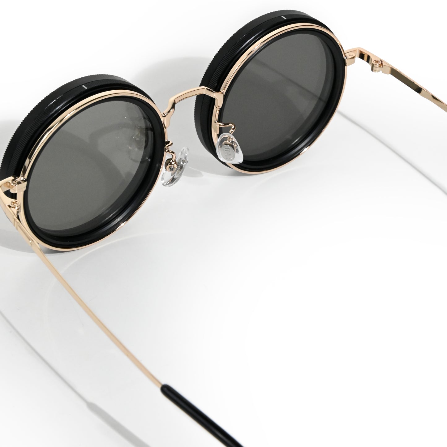 Eclipse Series Unisex Neutral Density Filter Adjustable Tint Sunglasses - Gold