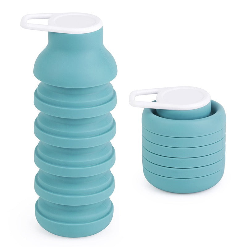 Collapsible Silicone Water Bottle Leakproof, Lightweight for Travel Outdoor