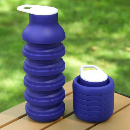Collapsible Silicone Water Bottle Leakproof, Lightweight for Travel Outdoor